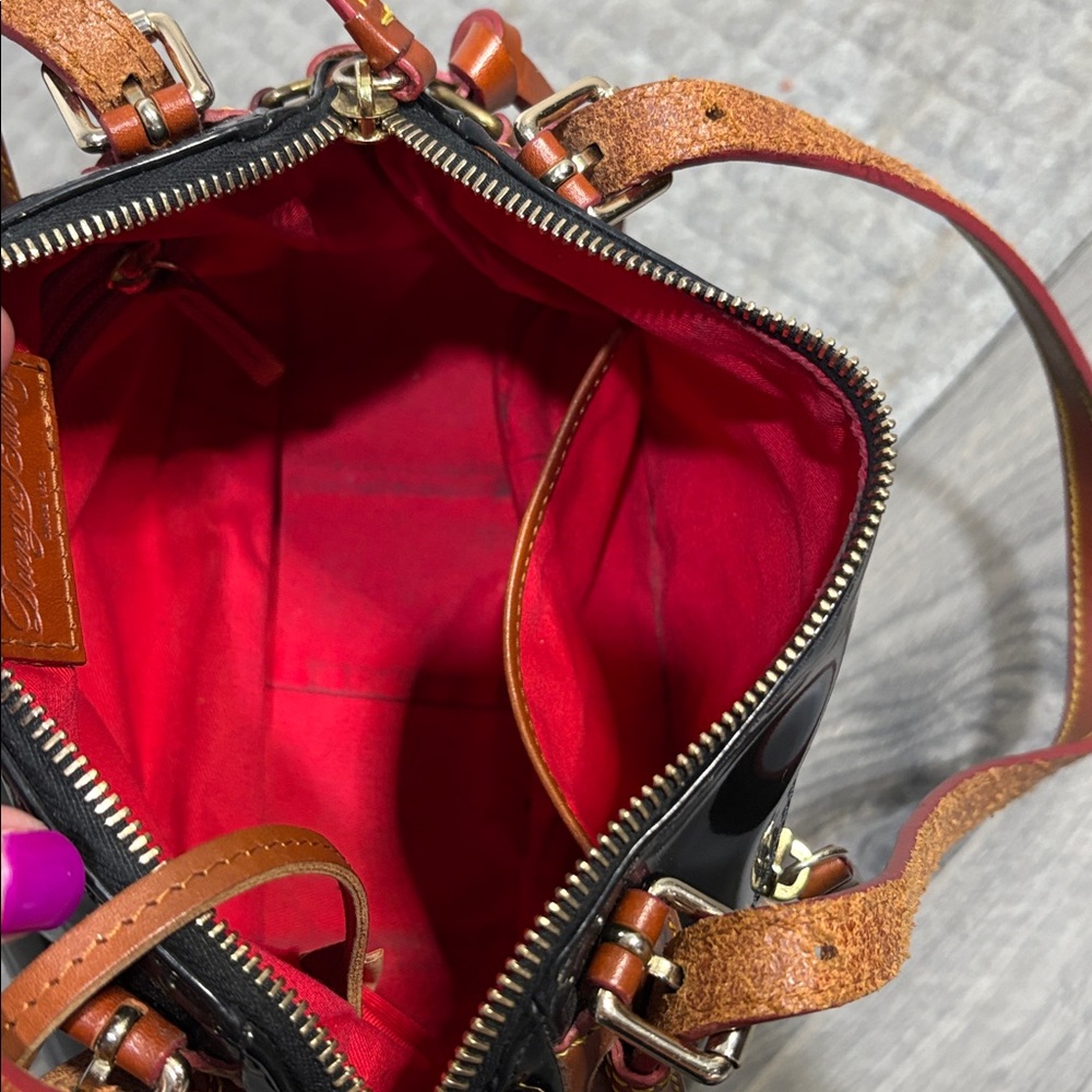 Dooney & Bourke Patent Leather Bag with Leather Accents - Picture 9 of 14